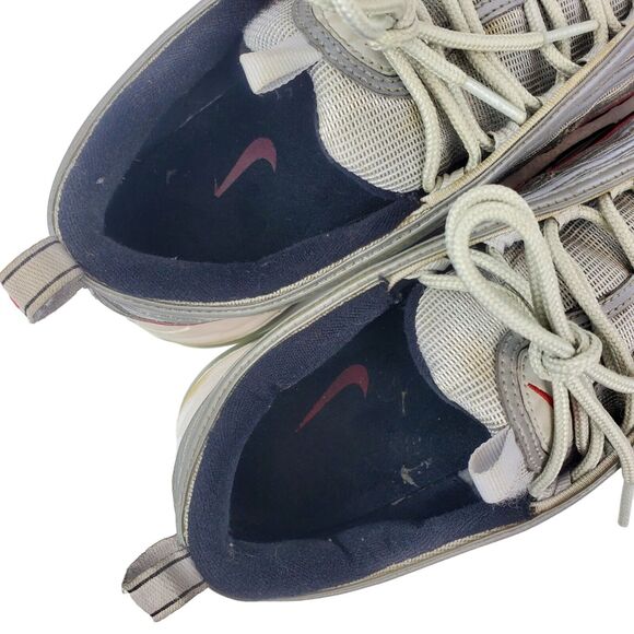 NIKE Shoes AIR MAX 97 Mens Size 11.5 Silver University Red Running 921826-009 - Picture 8 of 13